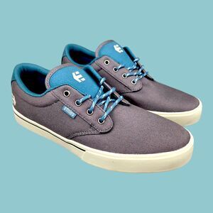 Etnies Jameson 2 Eco Skate Sneaker Shoes Gray Blue Low Top Lace-Up Mens Size 11